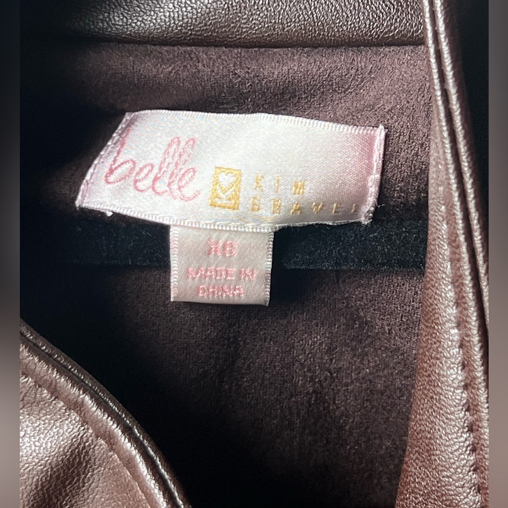 Belle by Kim Gravel Two-Tone Brown Jacket - Picture 10 of 13